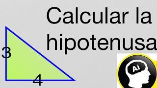 Como calcular la hipotenusa en un triángulo rectángulo [upl. by Lucias518]