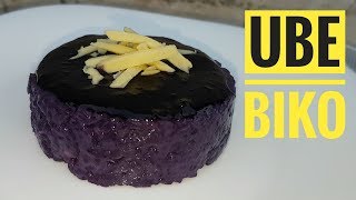 Ube Biko  How to make Ube Biko  Kakanin Pinoy Food [upl. by Lanam]