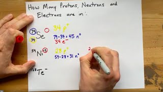 Atomic Notation How Many Protons Neutrons and Electrons are in [upl. by Ayak316]