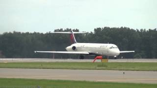 Delta Air Lines Powerful MD88 Takeoff Minneapolis Intl Airport [upl. by Kreis604]