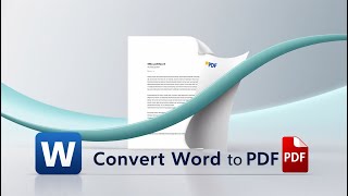 How To Convert Word Document to PDF Easily [upl. by Shep]