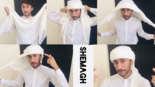 How To Tie Step by Step Shemagh Arabic style  Shemagh Ghotra  Majidshah Tutorials 2020 [upl. by Solana545]