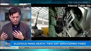 Aloysius Pang death Two SAF servicemen fined  THE BIG STORY  The Straits Times [upl. by Pardo]