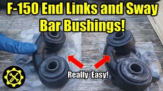 Ford F150 End Links and Sway Bar Bushings install [upl. by Dorsey]