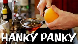 Hanky Panky Cocktail with Gin Vermouth and Fernet [upl. by Aztiley]