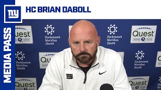 Brian Daboll Reviews Giants vs Eagles  New York Giants [upl. by Itaws]