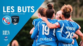 D2 féminine  les buts des Strasbourgeoises face à Thonon Evian GG [upl. by Aerdnaid]