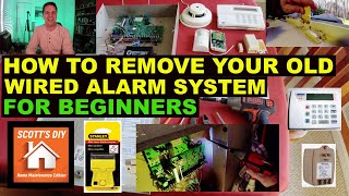 HOW TO REMOVE YOUR OLD WIRED ALARM SYSTEM [upl. by Lemire]