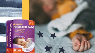 Sposie Diaper Doubler Booster Pads  STOP NIGHT TIME LEAKS [upl. by Yrogreg]