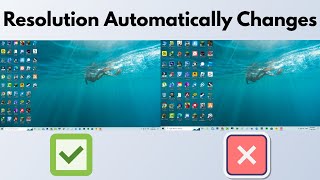 Fix screen resolution automatically changes  windows 1110 display resolution problem [upl. by Gnuy]