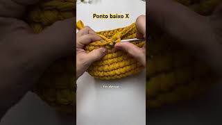 Bolsa em fio de malha para iniciantes tutorialcroche crochet handmade [upl. by Eiliak61]