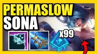 UNLOCK 100 SLOWS PERMAFROST SONA IS SO ANNOYING  Best Sona Build Season 9 [upl. by Beaston812]