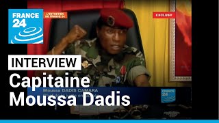 Guinée  Le capitaine Moussa Dadis Camara réagit aux sanctions annoncées par la france • FRANCE 24 [upl. by Joelie]