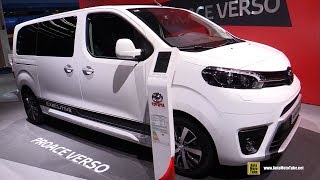 2018 Toyota ProAce Verso Van  Exterior and Interior Walkaround  2017 Frankfurt Auto Show [upl. by Joya]