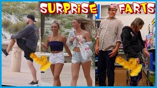 FARTING SURPRISE 🎁💩 Funny Fart Prank Mashup with Super Stupid Poop amp GilstrapTV 😝 [upl. by Nady]