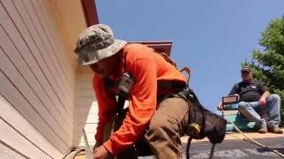 Install Ice and Water Shield at Roof Wall Abutment  Roofer Training [upl. by Pickard864]