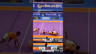 6 point raidviralvideo kabaddi shorts [upl. by Laflam]