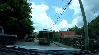 Eureka Springs Historic Down Town Drive Through [upl. by Nuawd776]