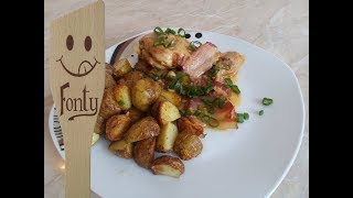 Csirkecomb serpenyőben sült burgonyával Recept [upl. by Laurentia960]