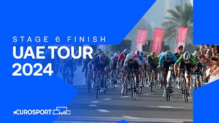 SPECIAL SPRINT 💪  Stage 6 Finish UAE Tour 2024  Eurosport Cycling [upl. by Silber554]