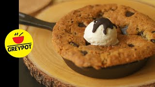 Pizookie Recipe  Cookie Cake on a Skillet  Chewy Pizookie Dessert  Cookie Dough Pizookie Recipe [upl. by Margette]