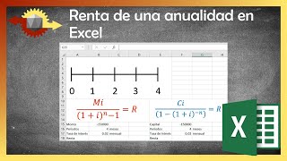 Cómo calcular la renta de una anualidad en Excel  Función Pago [upl. by Ottavia]