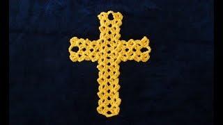 How to Crochet a Cross Pattern 714│by ThePatternFamily [upl. by Neala472]