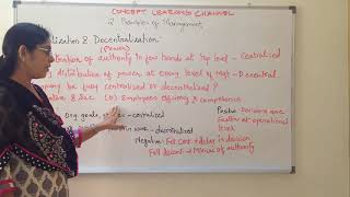 Centralization and Decentralization Principle of Management Class 12 Business Studies [upl. by Ysabel]