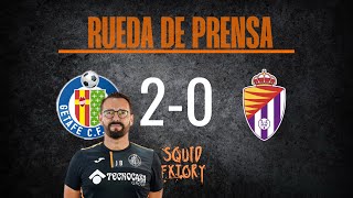 Bórdalas Rueda de prensa Getafe vs Valladolid [upl. by Harwill703]