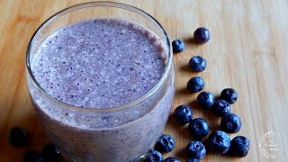 Easy amp Simple Blueberry Breakfast Smoothie Recipe  The Sweetest Journey [upl. by Attesoj]