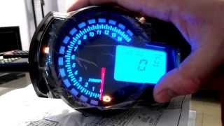 Universal Speedometer Koso RX2N Replica Startup HD [upl. by Eniawed857]