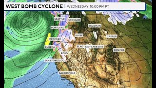 Bomb Cyclone To Unleash 8 Trillion Gallons Of Water On California [upl. by Aerona]