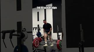 546 lb backoff triple deadlift powerlifting gym [upl. by Iad]