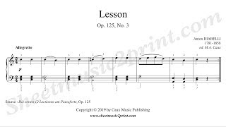 Diabelli  Lesson Op 125 No 3 [upl. by Qiratla]