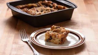 Raisin Bread Pudding Recipe [upl. by Niwrud]