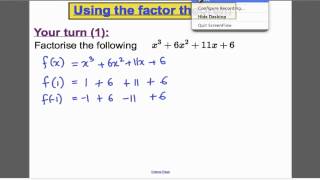 The Factor Theorem  Edexcel Maths ALevel [upl. by Salmon]