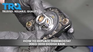 How to Replace Thermostat 200310 Dodge RAM [upl. by Amitarp]