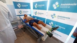 FC Barcelona  La revisión médica de Neymar en la Ciudad Deportiva [upl. by Gnal]