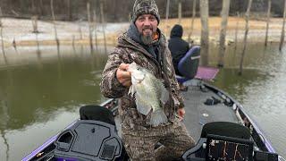 CRAPPIE FISHING SARDIS LAKE IN JANUARY [upl. by Llehsem616]