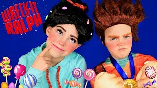 Disney Wreck it Ralph 2 Vanellope Von Schweetz and Wreck it Ralph Makeup and Costumes [upl. by Basile594]