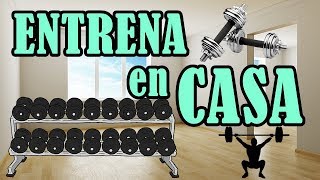 MATERIAL BÁSICO PARA CREAR TU GIMNASIO EN CASA  ENTRENA EN CASA [upl. by Bernette]