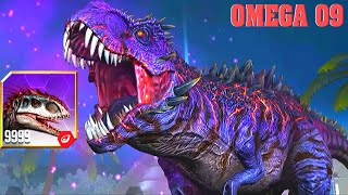 INDOMINUS REX 999 VS OMEGA 09 999  JURASSIC WORLD THE GAME [upl. by Ragland]