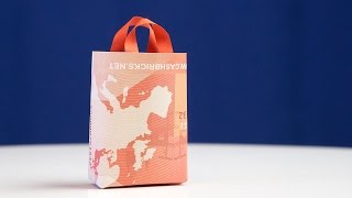 TASCHE falten originelle Geldgeschenk IDEE [upl. by Elkin]