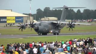 Airbus A400M Atlas amazing takeoff capabilities [upl. by Nylorac]