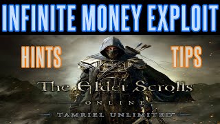 Elder Scrolls Online  Infinite Money Exploit Tips Hints  Unlimited Gold  PS4 Xbox PC [upl. by Gustavo]