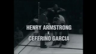 Henry Armstrong vs Ceferino Garcia 25111938 Selected Rounds  World Welterweight Championship [upl. by Yelyac164]