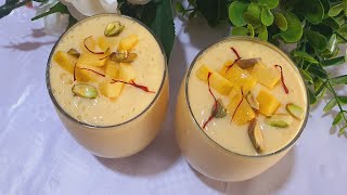 Mango Lassi Recipe By Delicious Storm [upl. by Eldnik]