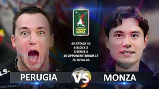 Perugia vs Monza  Italian Volleyball SuperLega 20232024 [upl. by Wulfe]