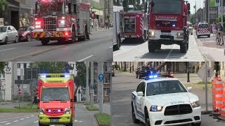 Fire trucks ambulances police cars responding code 3  BEST OF 2015 [upl. by Artema418]