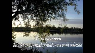 Fredi Silmäsi odottavat minua Lyrics [upl. by Akenal894]